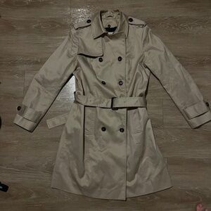 Brooks Brothers Red Fleece Beige Trench Coat with Belt